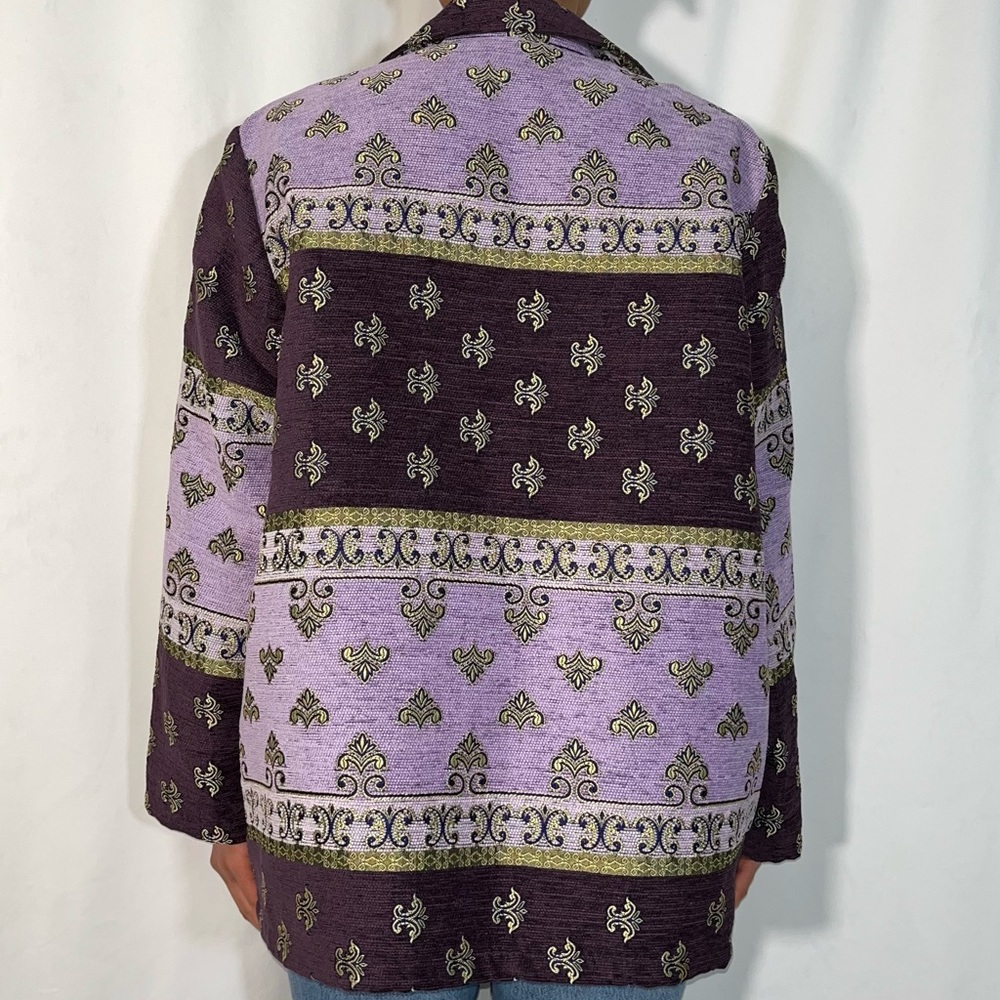 Vintage Sag Harbor Purple & Lavender Coat (size 18w) - Picture 2 of 6